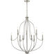 Senoia 9 Light 32.5 inch Brushed Nickel Chandelier Ceiling Light